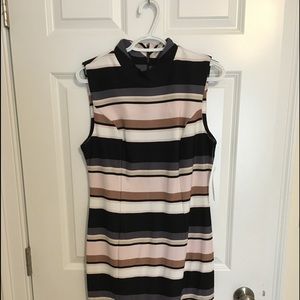 Striped sleeveless dress. Size 12